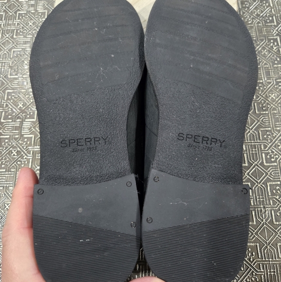 🐢 Sperry Seaport Levy Black Loafer STS82455 Size 8 - Picture 9 of 12
